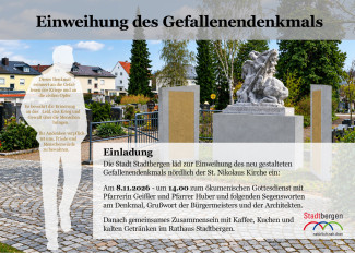 Einweihung Gefallenendenkmal