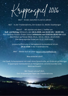 Krippenspiel 2026