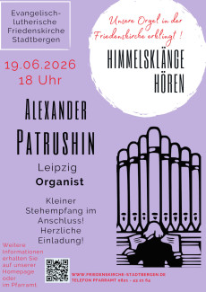 Orgelkonzert Patrushin 19.06.2026