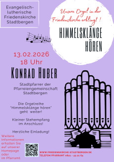 Orgelreihe Konrad Huber 13.02.2026