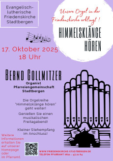 Orgelreihe 17.10.2025